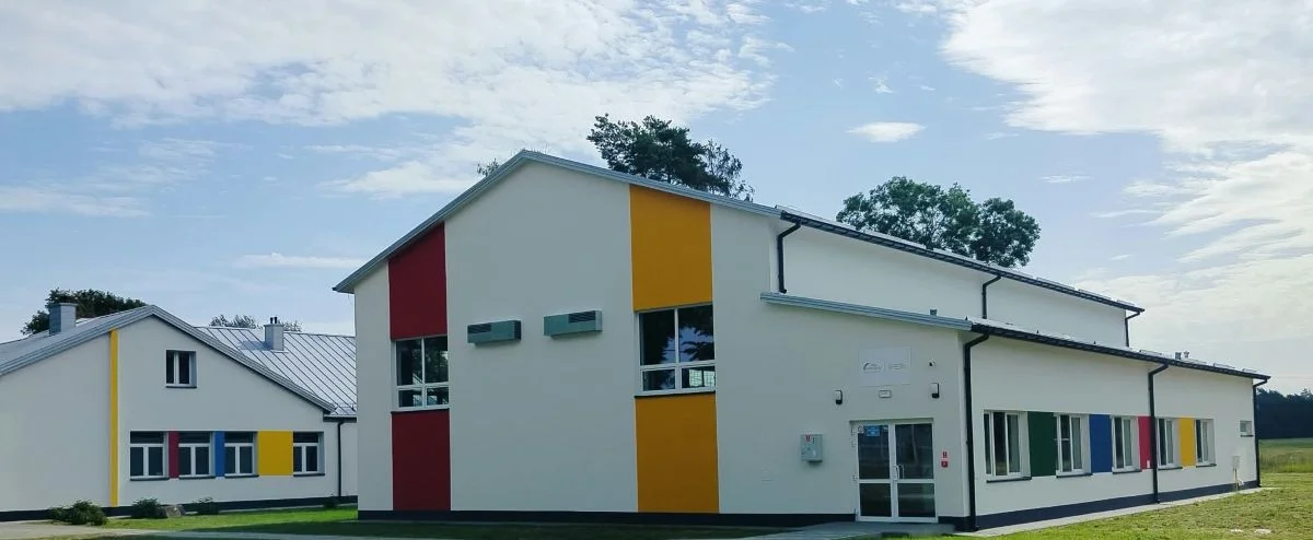 Sala gimnastyczna przy szkole podstawowej w Kobylnikach gm. Wyszogród